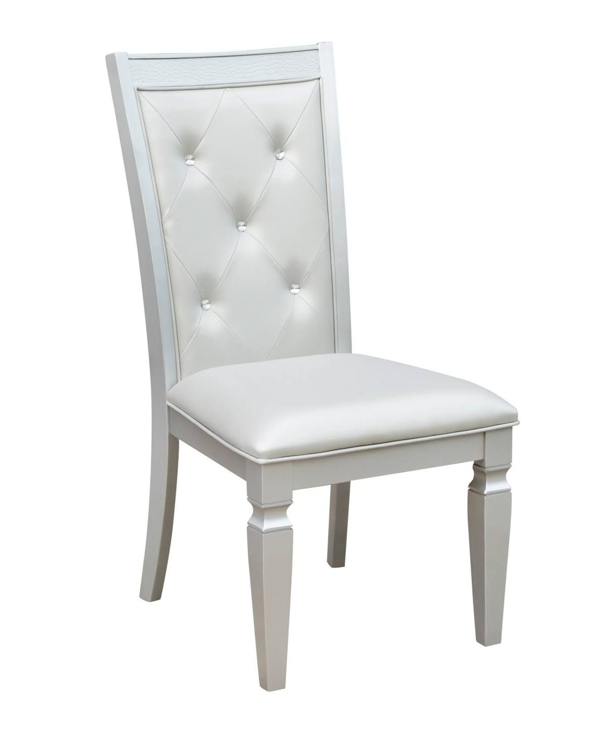 Silver Side Chair Set of 2 L51366
