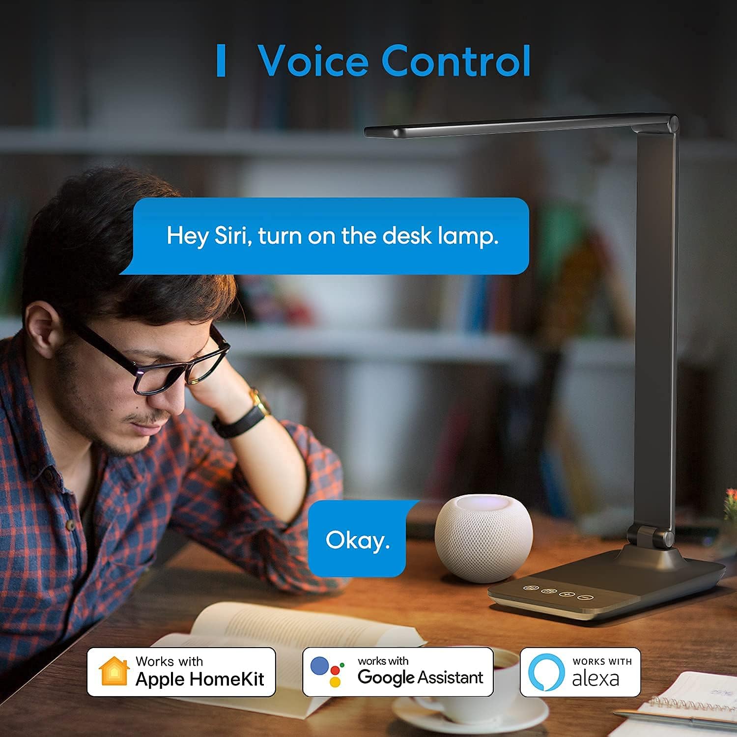Smart LED Desk Lamp with Tunable White C346727