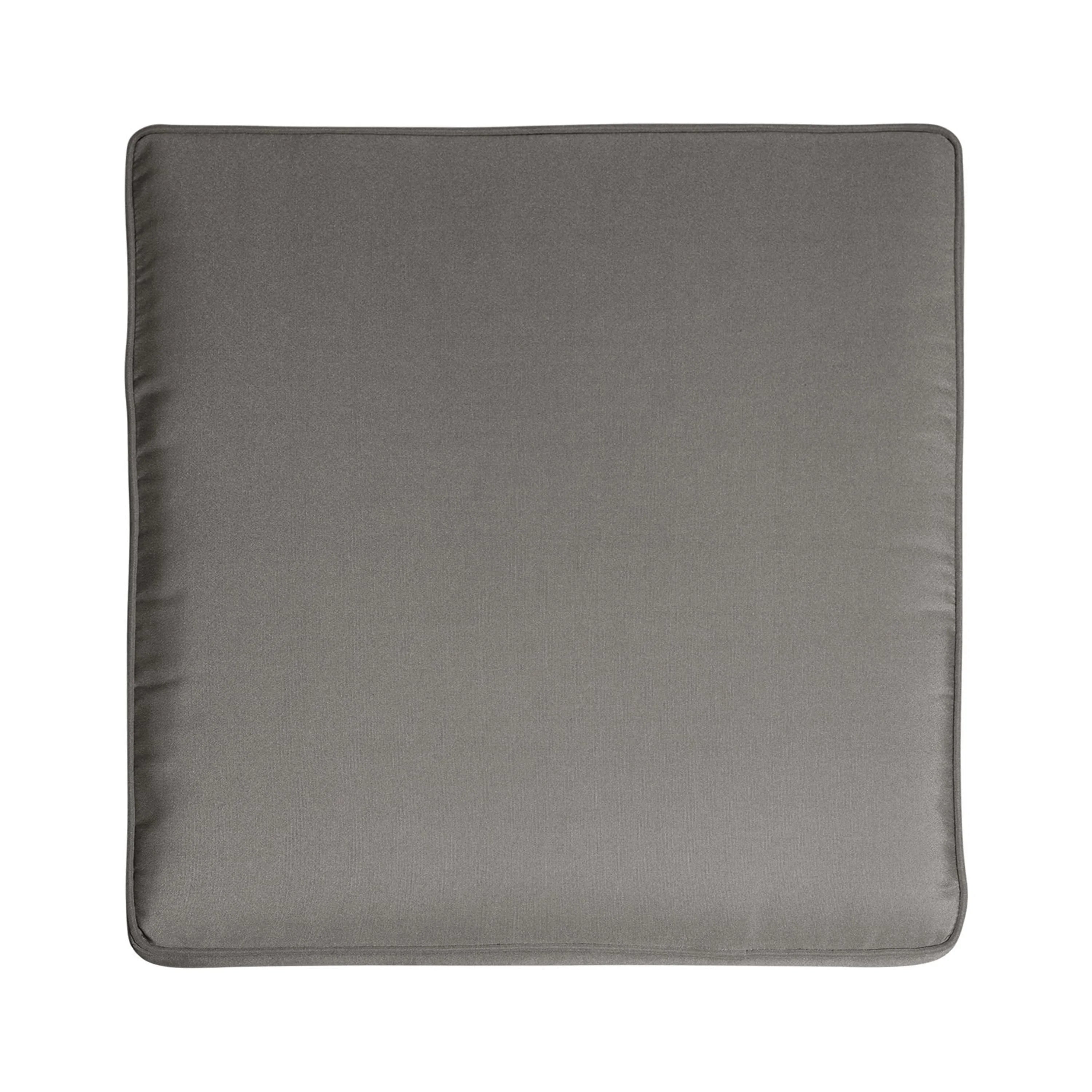 6 Seater Aluminum Sofa and Ottoman Set with Side Tables, Silver and Khaki V145068
