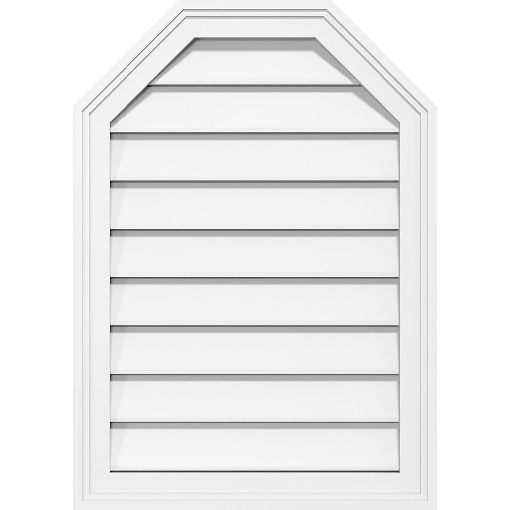 Octagonal Top Surface Mount PVC Gable Vent Z376223