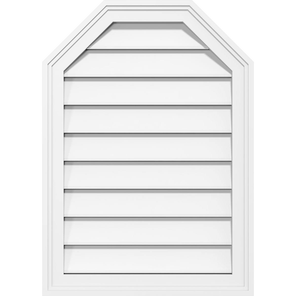 Octagonal Top Surface Mount PVC Gable Vent Z376223