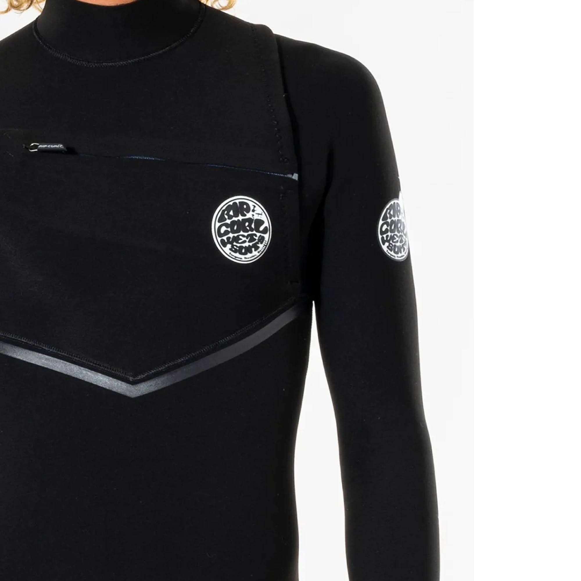 Black 3/2 Chest Zip Wetsuit J96146