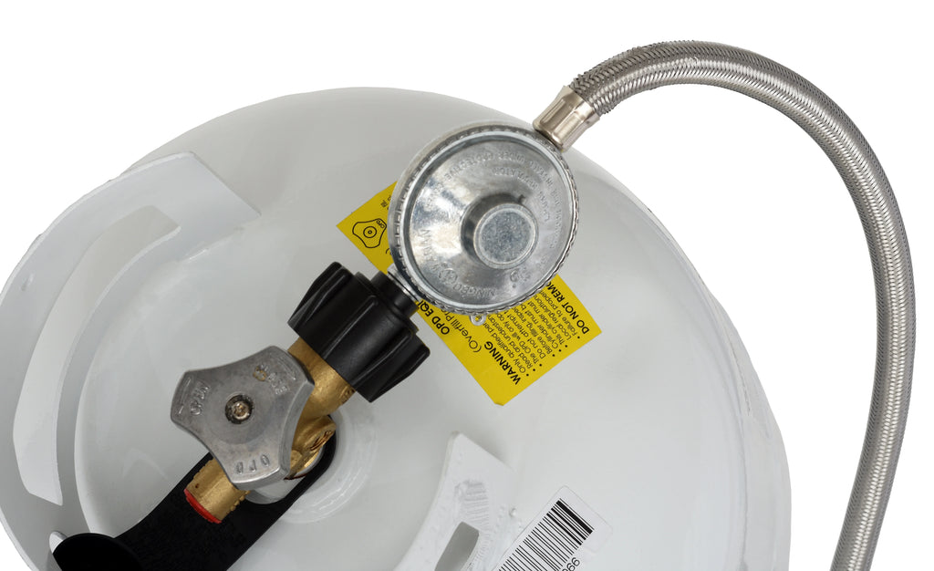 5 ft Stainless Steel Propane Adapter Hose with Regulator T829