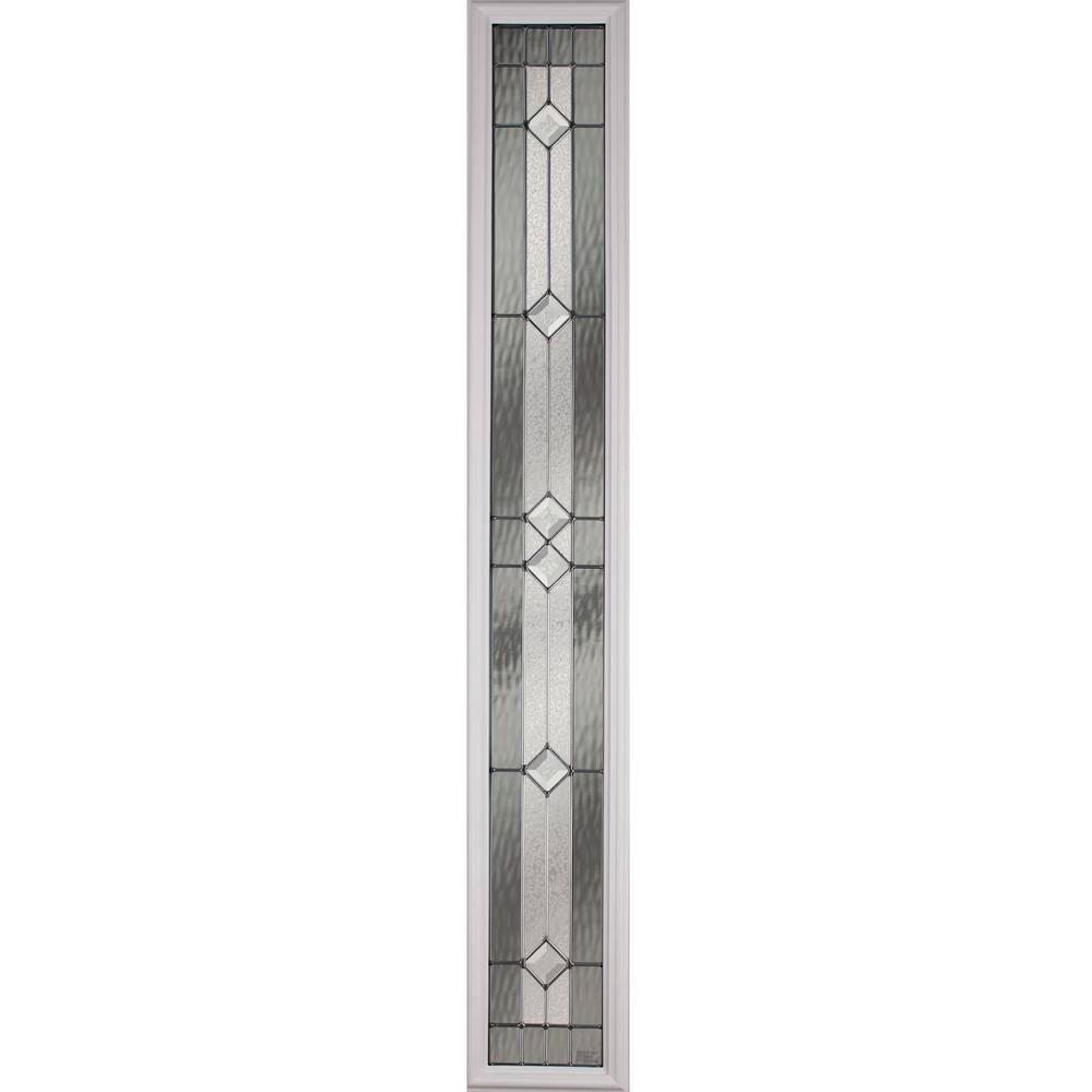 8 in. x 64 in. x 1 in. White Frame Full View Side Lite V6699