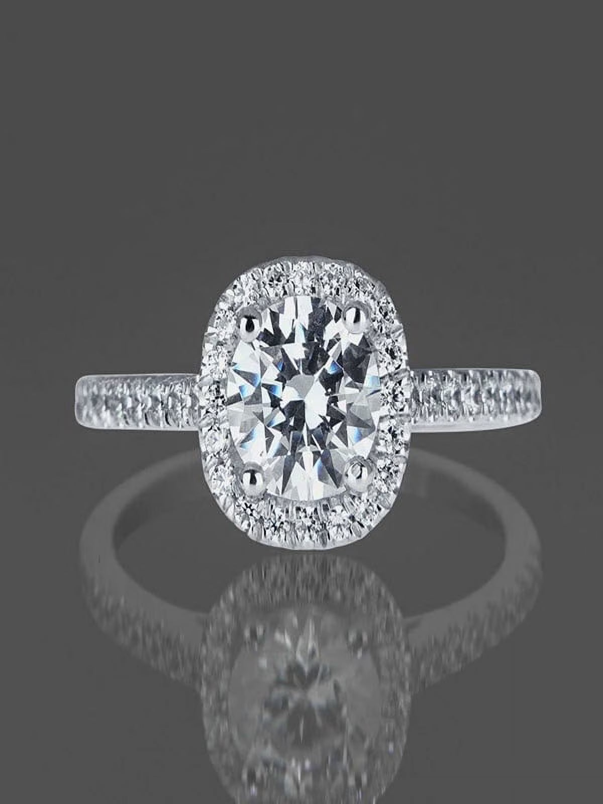 1 Carat Diamond Engagement Ring in 10k White Gold E612783