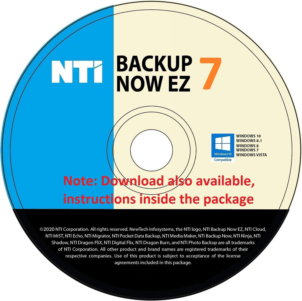 Backup Now EZ 7 (3 Computers) PC Backup Software P681