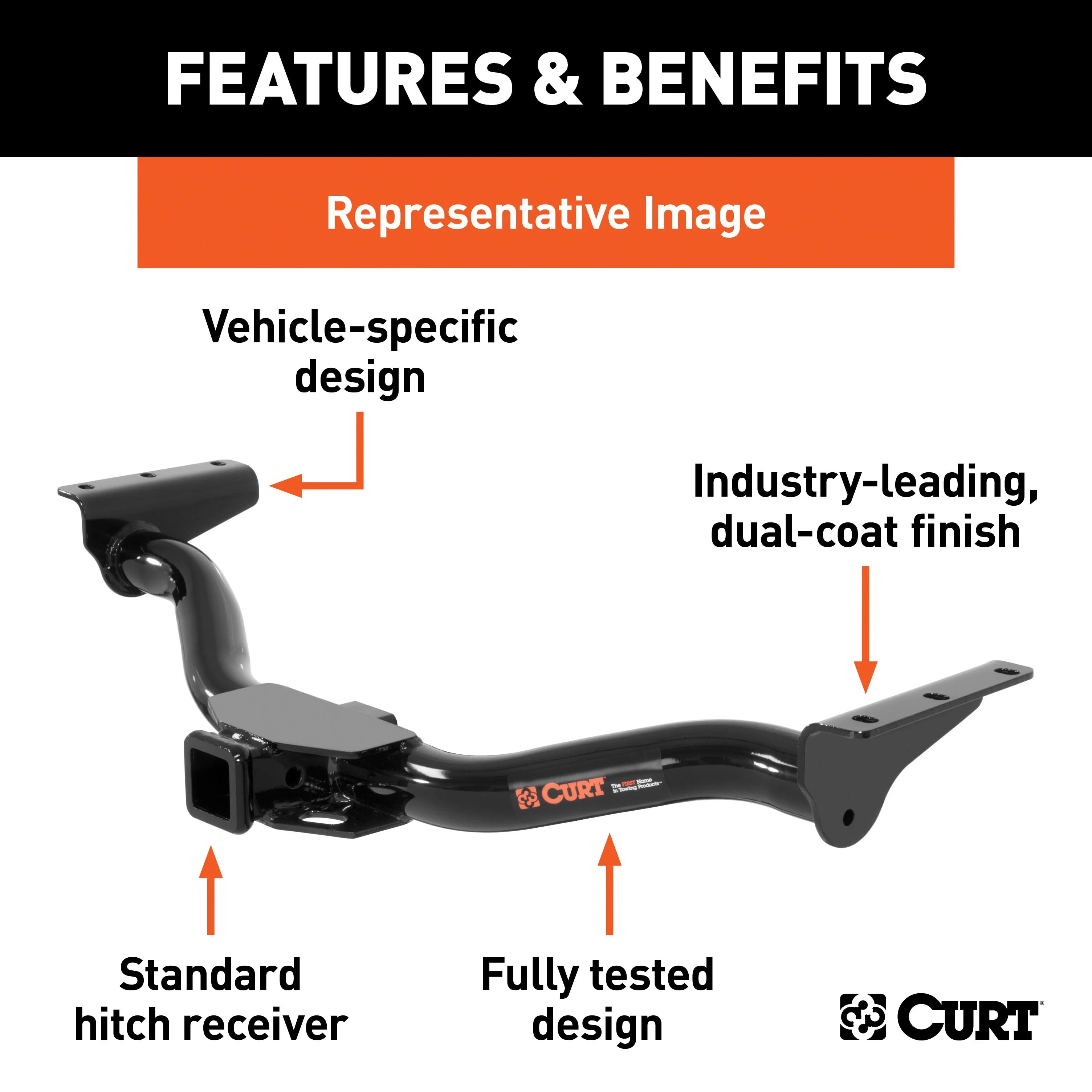 Class 3 Trailer Hitch with installation hardware R98469
