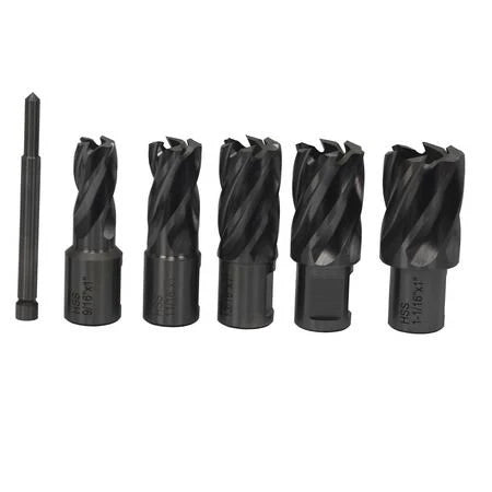 Annular Cutter Set, 5 Pieces, 1 inch Depth of Cut S1496