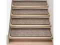 Set of 15 Black Carpet Stair Treads O398691