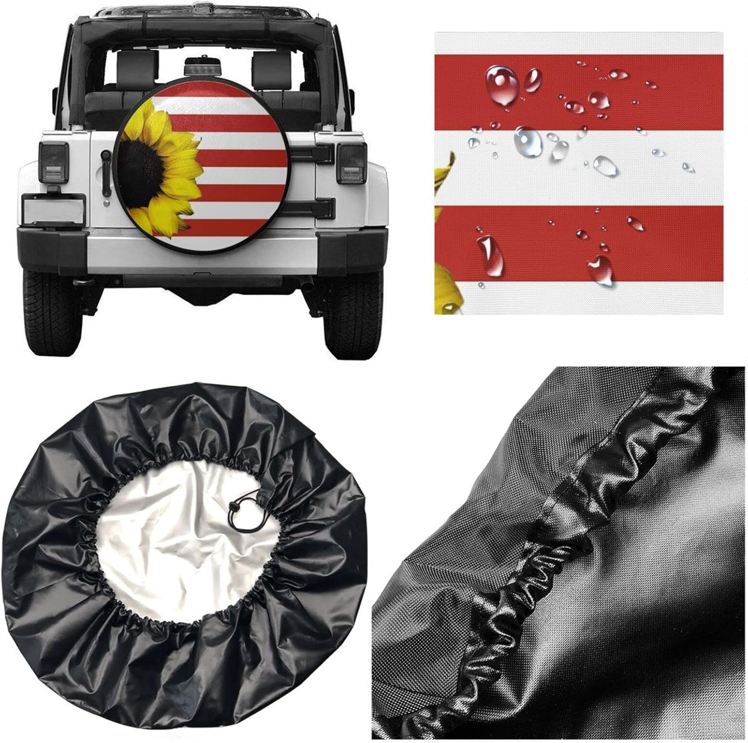 15 Inch Pack of 2 Waterproof Universal Wheel Tire Protectors C51029