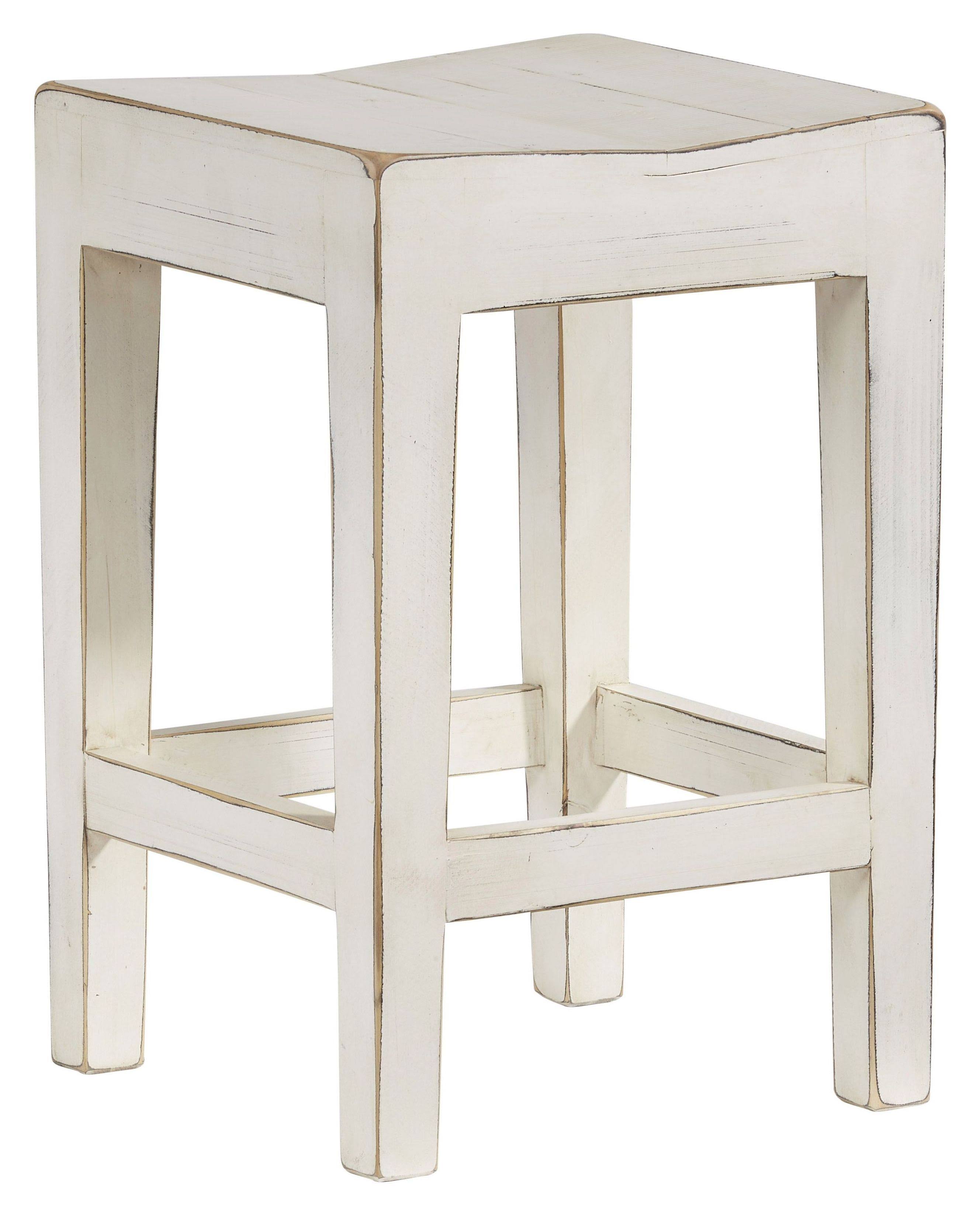 Antique White Counter Height Stool Set of 2 Q4043
