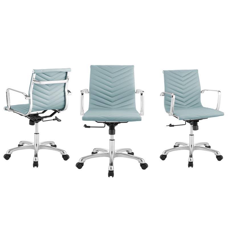 Light Blue Adjustable Office Chair N251