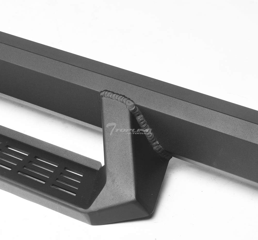 Matte Black Aluminum Drop Step Side Nerf Bars Rail Running Boards K929