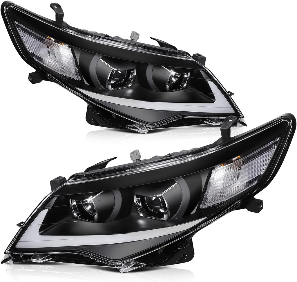 Black Housing Clear Lens Headlight Assembly for Toyota Camry 2012-2014 O78568