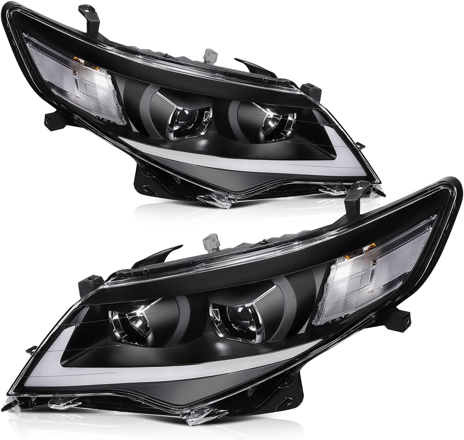 Black Housing Clear Lens Headlight Assembly for Toyota Camry 2012-2014 O78568