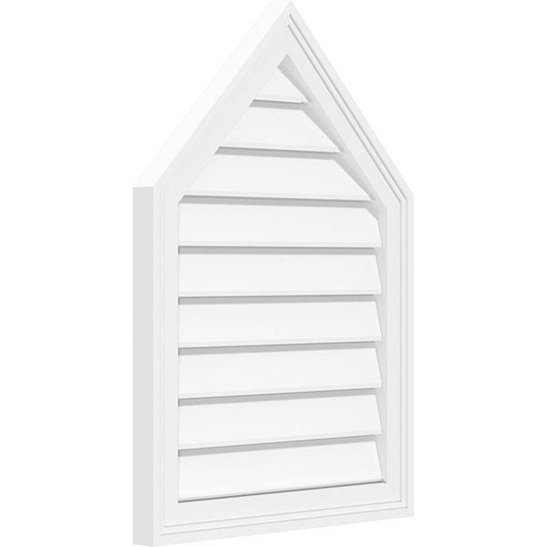 Peaked Top Surface Mount PVC Gable Vent O574