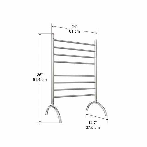Polished Stainless Steel Freestanding Towel Warmer W39815