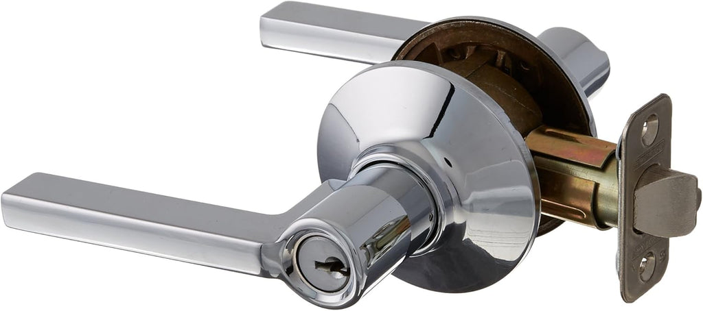 Bright Chrome Storeroom Door Lever Set, Pack of 2 K45139