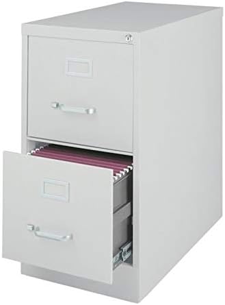 Light Gray 2-Drawer Vertical File Cabinet J330501