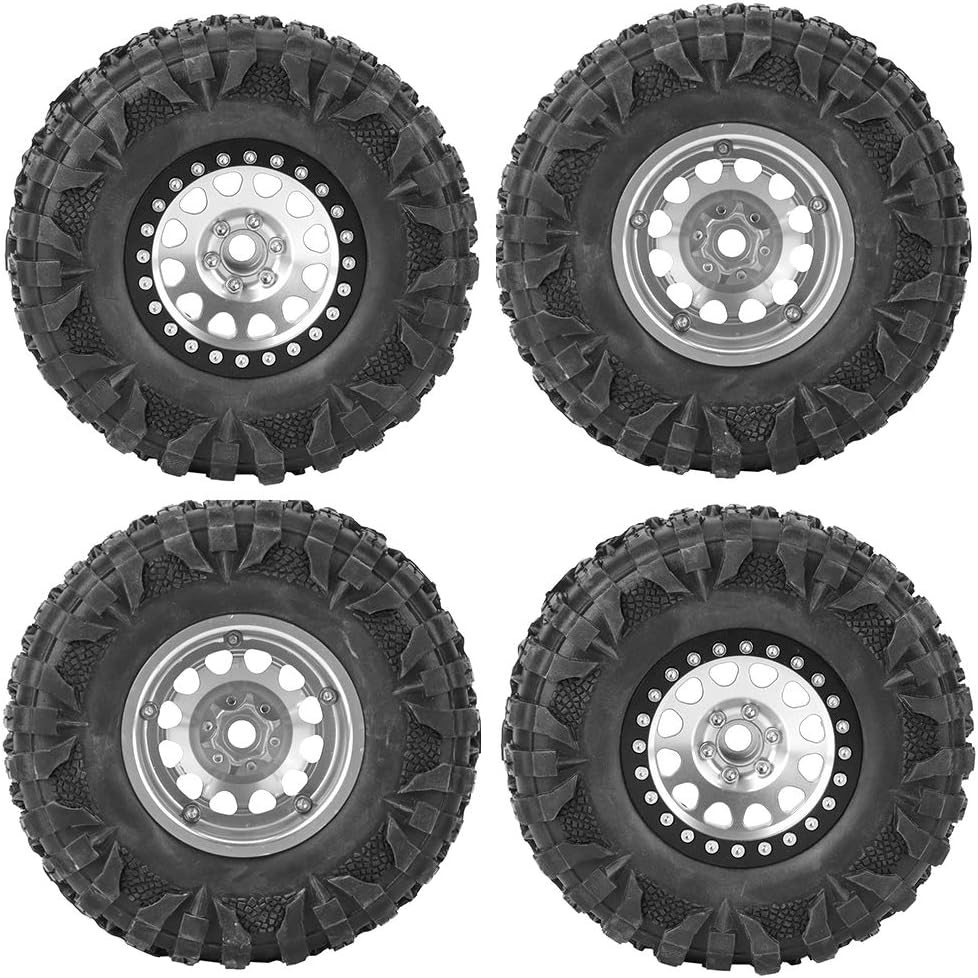 4pcs 2.2-inch Metal Hex Wheel Hub for 1:10 Racing Car (Silver) G8508