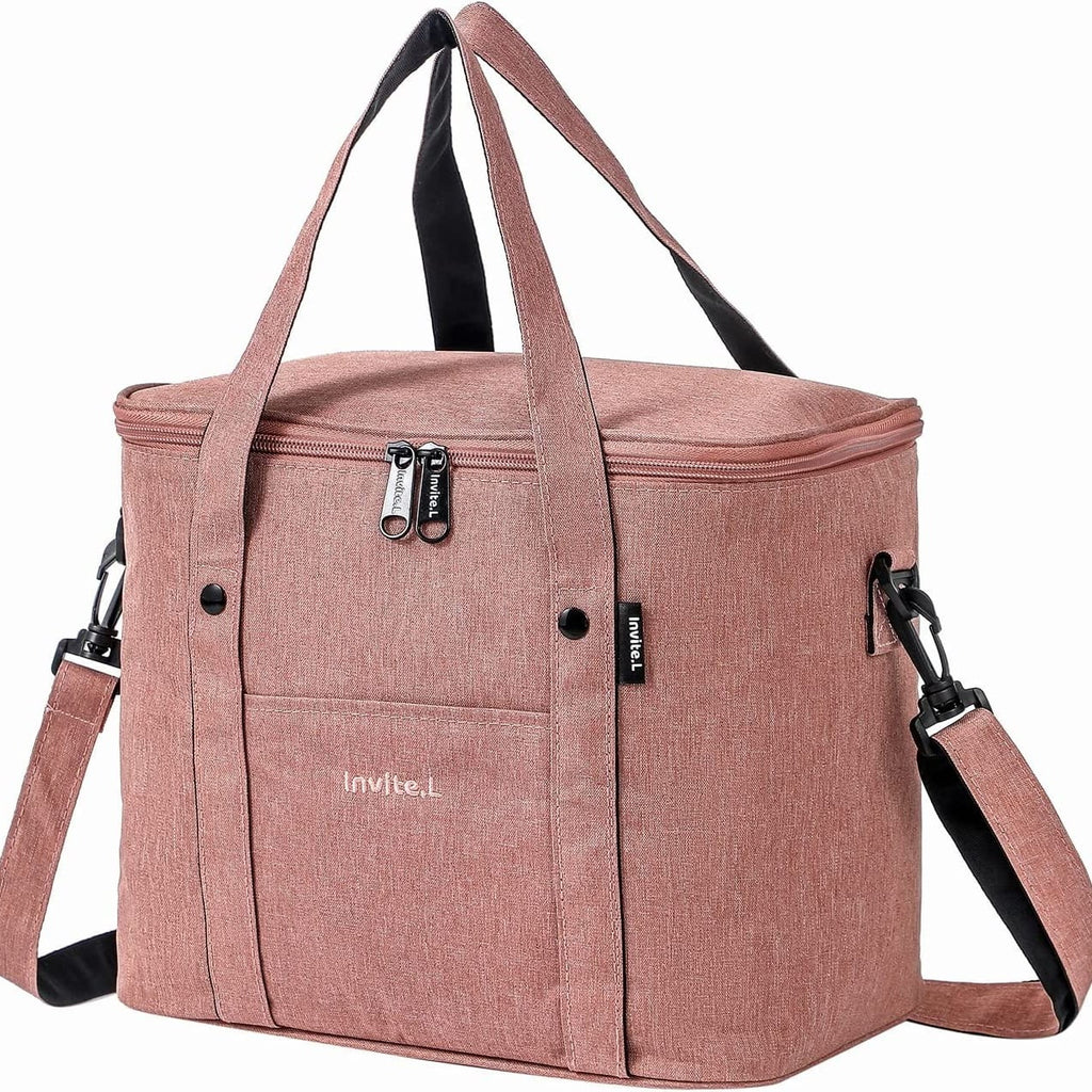 Insulated Lunch Tote with Water Bottle Holder J6207