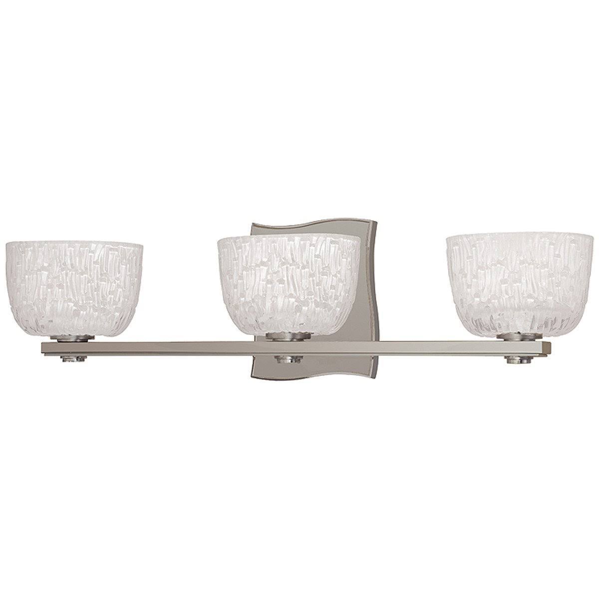 3 Light Bath Bracket, Satin Nickel H685