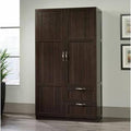 Dark Wood Finish Storage Cabinet S263197