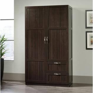 Dark Wood Finish Storage Cabinet S263197