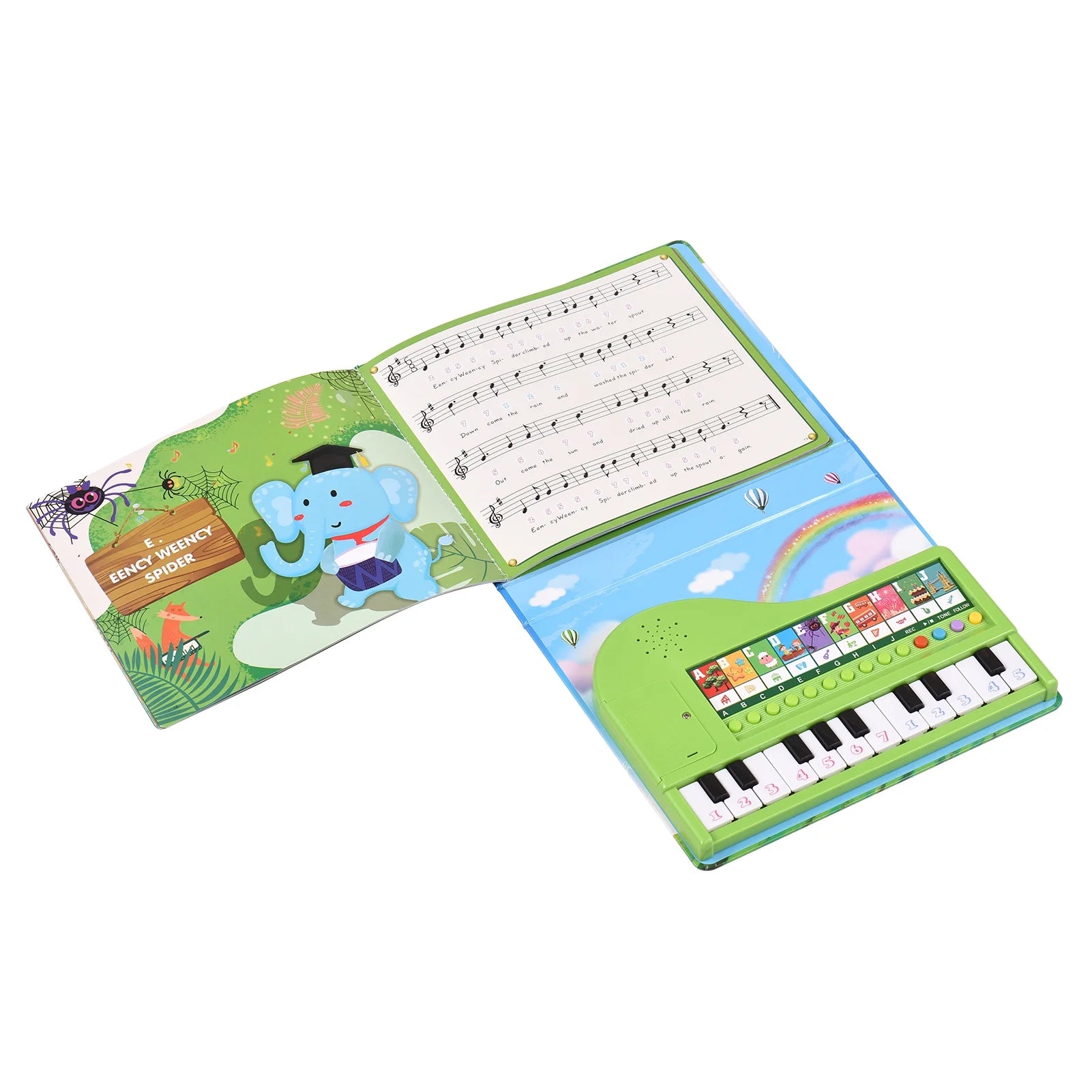 20-Key Electronic Piano Book with Built-In Keyboard L7582