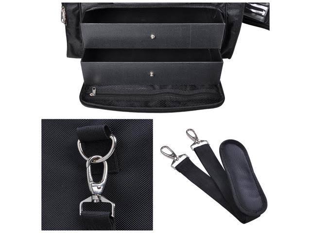 Black Soft Makeup Train Bag Cosmetic Organizer Box D59720