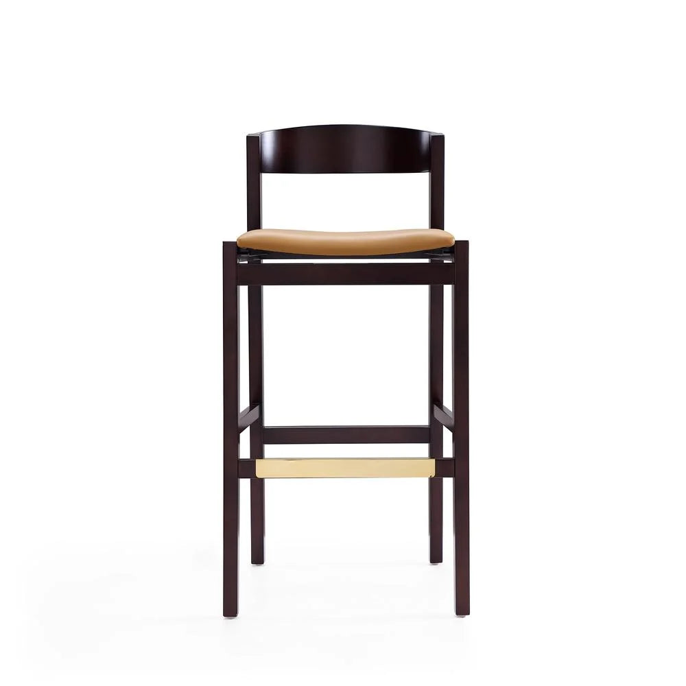 Faux Leather Barstool in Camel (Set of 3) H261
