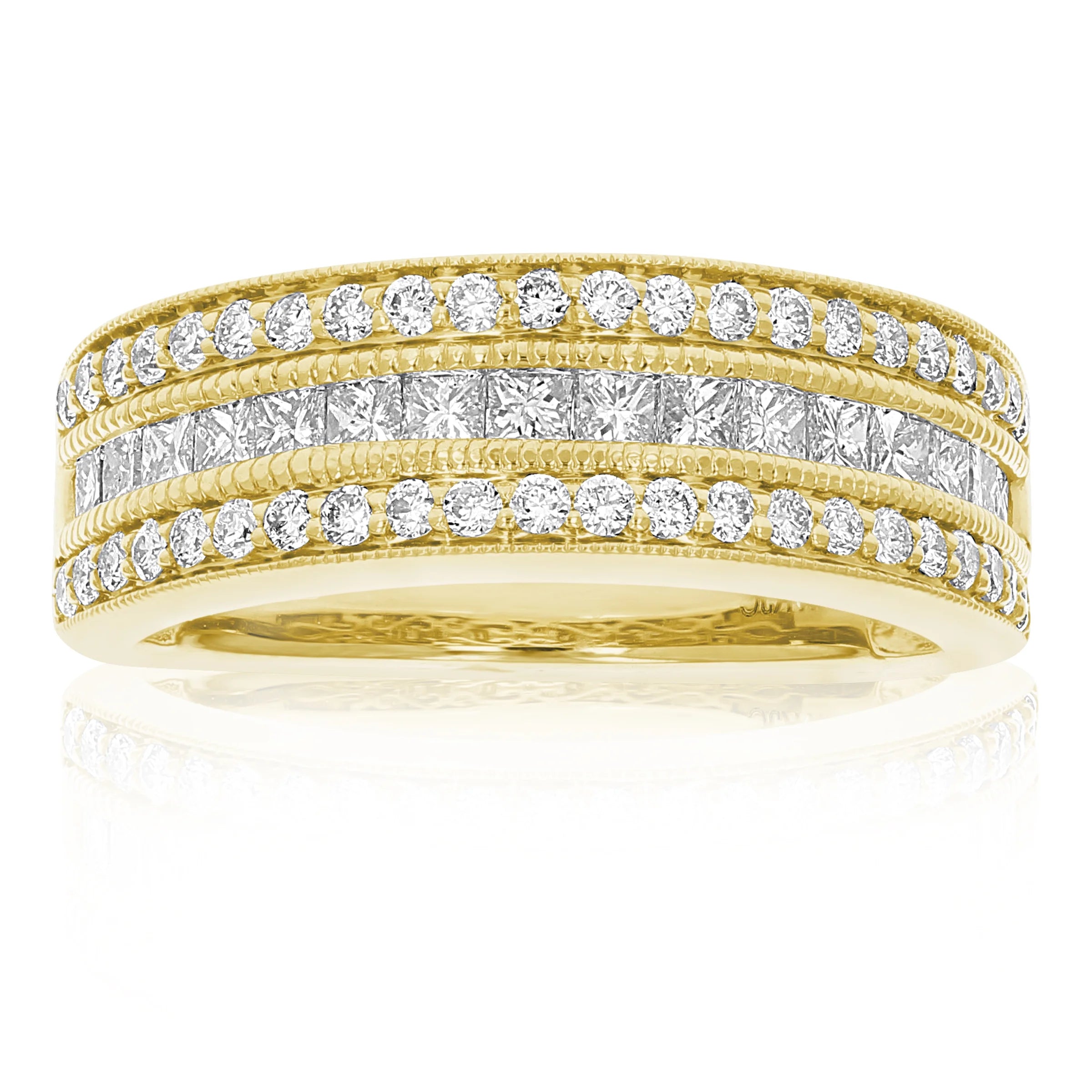 14K Yellow Gold Diamond Wedding Band S401537