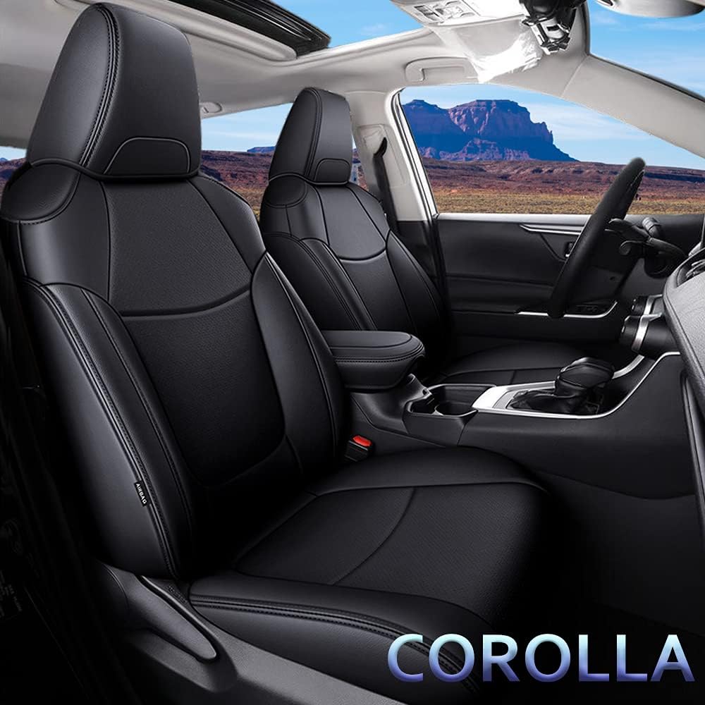 Faux Leather Waterproof Full Set Car Seat Covers T9210