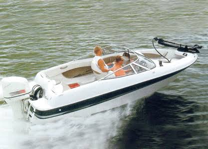 Navy Semi Custom Boat Cover for V-Hull Fish & Ski Boat with I/O W535935