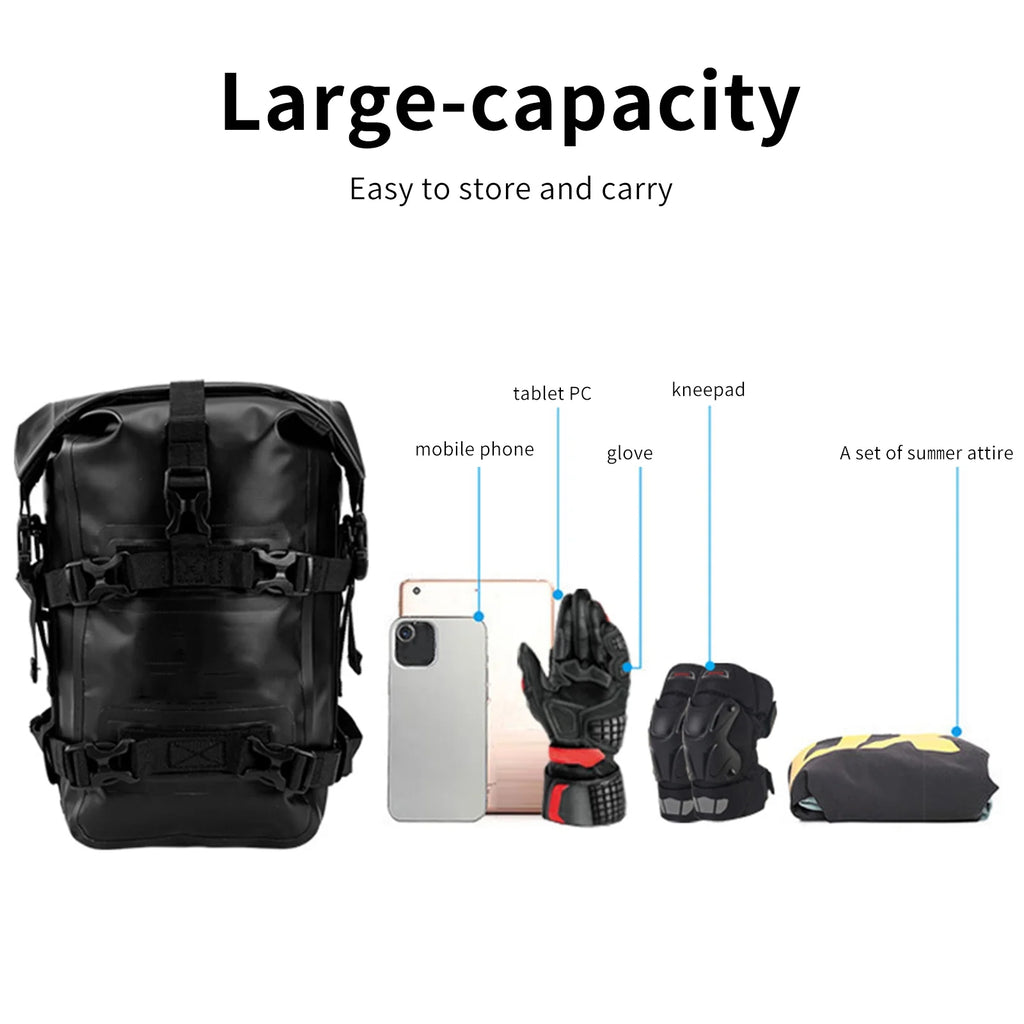 Motorcycle Frame Bag Motorbike Side Bag Full Waterproof 8L Motorcycle Bag X7426