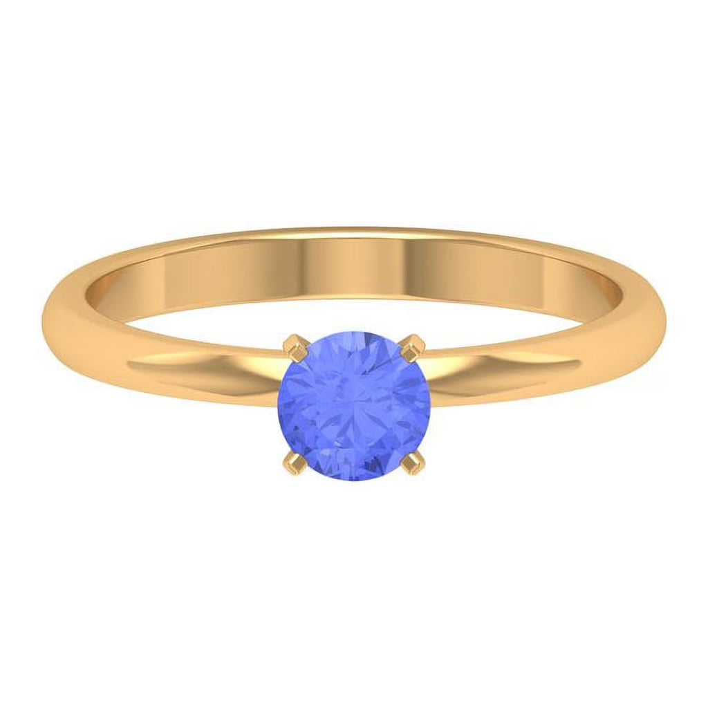 14K Yellow Gold Solitaire Ring Z354