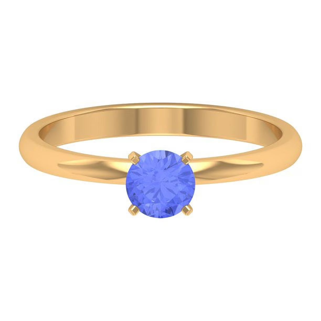 14K Yellow Gold Solitaire Ring Z354