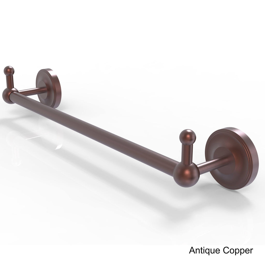 Matte Black 30 inch Towel Bar with Integrated Hooks Z507299