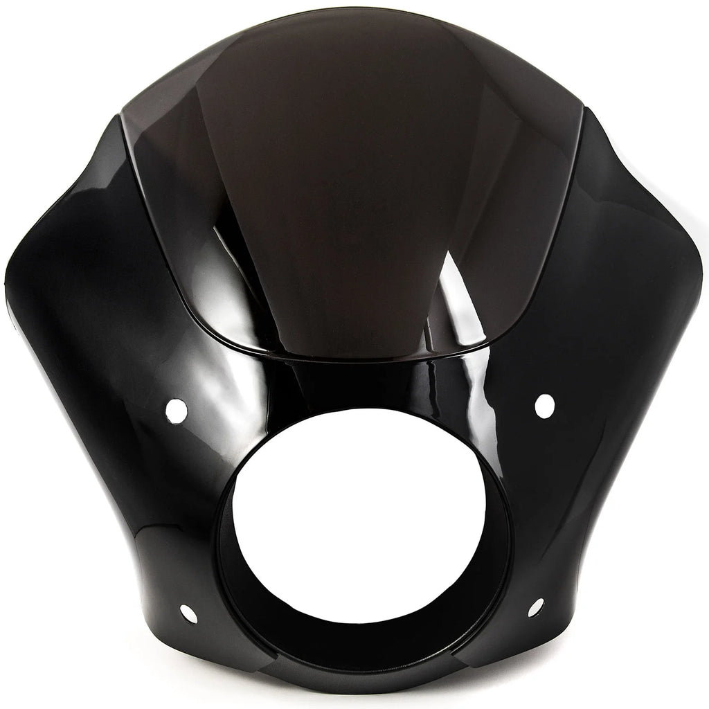 Black & Smoke Quarter Fairing Windshield Kit with Fork Mounting Hardware V3001