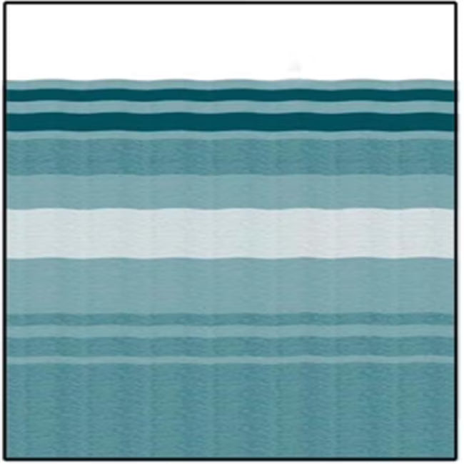 Teal Dune Stripe White Weatherguard D359483