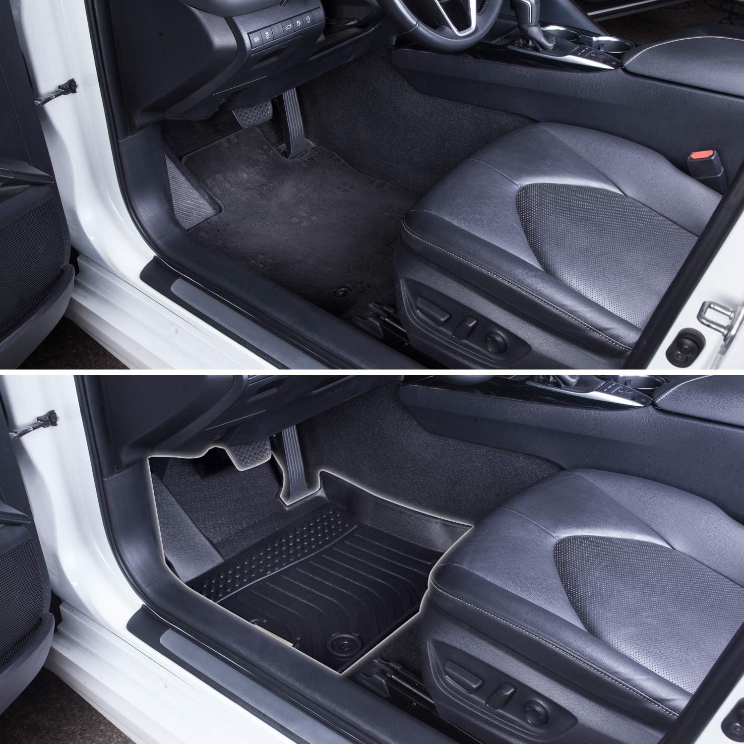 Black Floor Mats Liners for Ford Edge Front Rear Car Carpet A690759