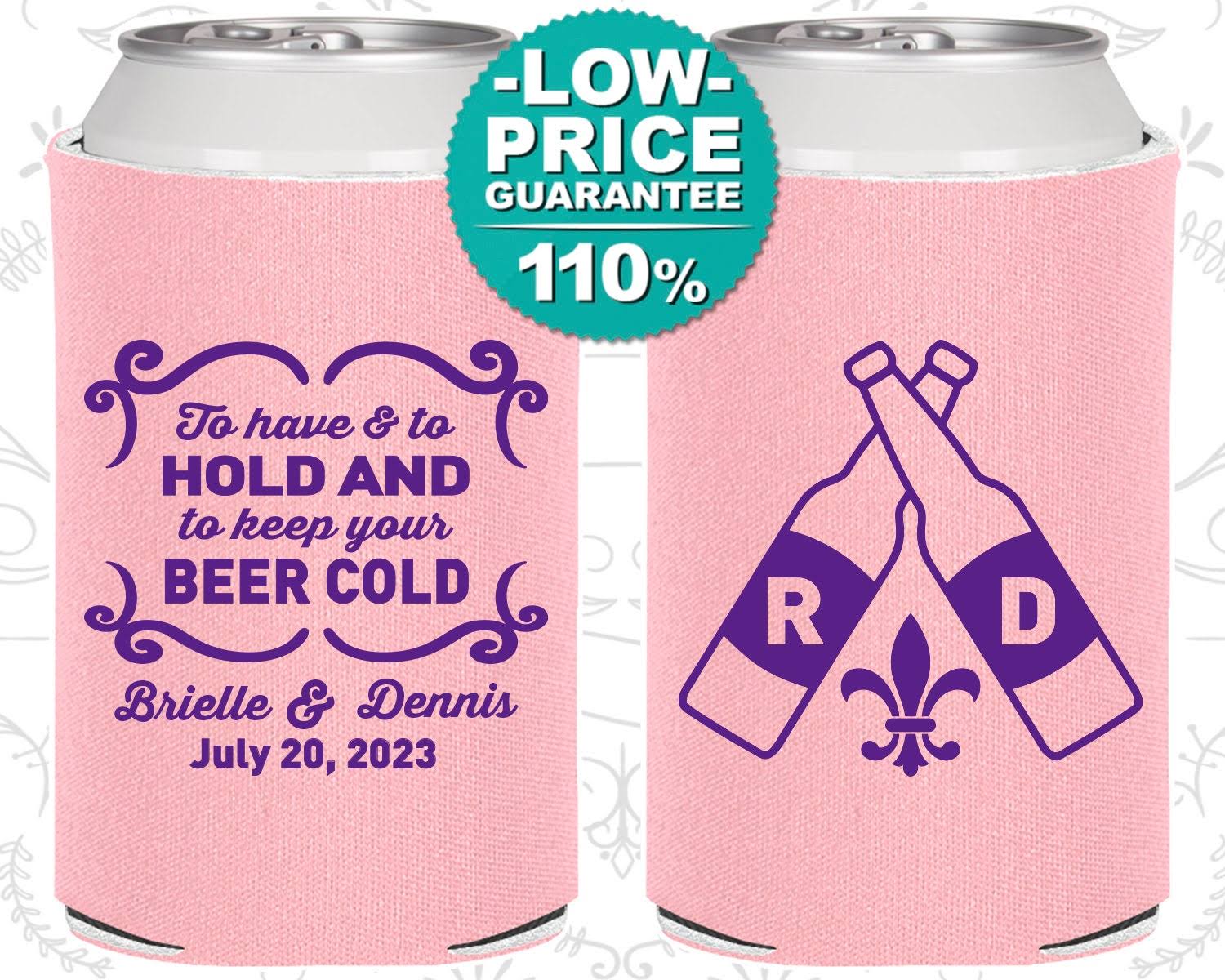 Custom Wedding Favor Can Coolers M959