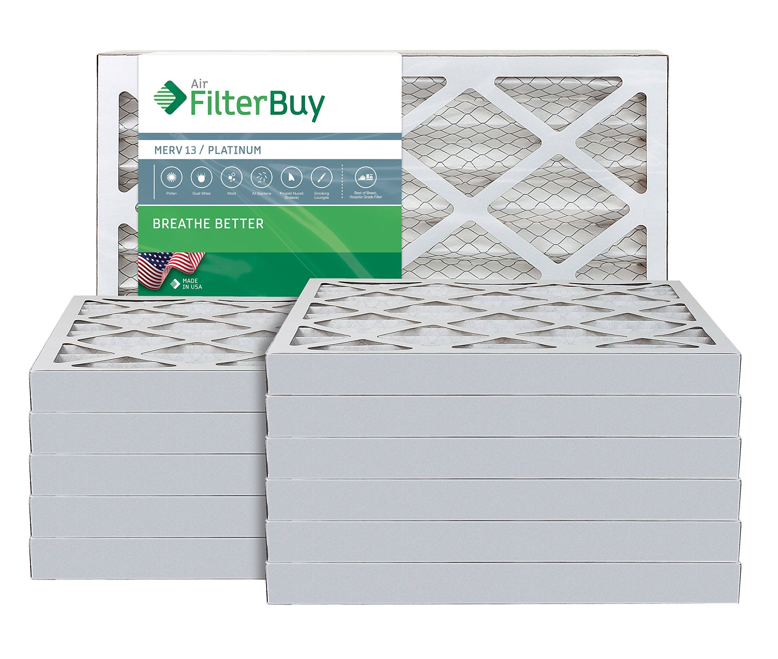 MERV 13 14x20x2 Pleated AC Furnace Air Filter, Pack of 12 Q961665