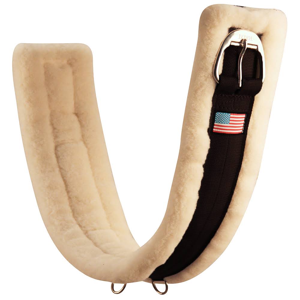 Black Wool Horse Cinch D247