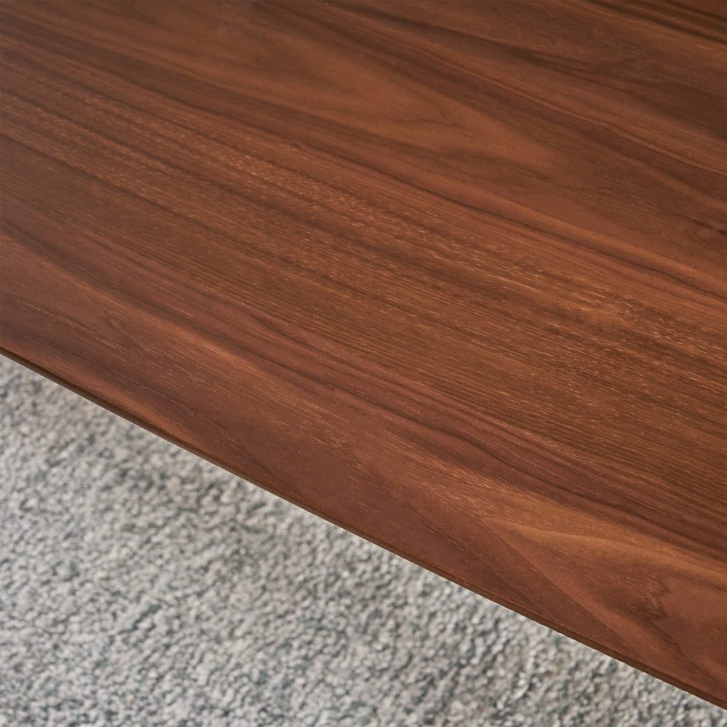 Natural Walnut Finish Wood Dining Table E288