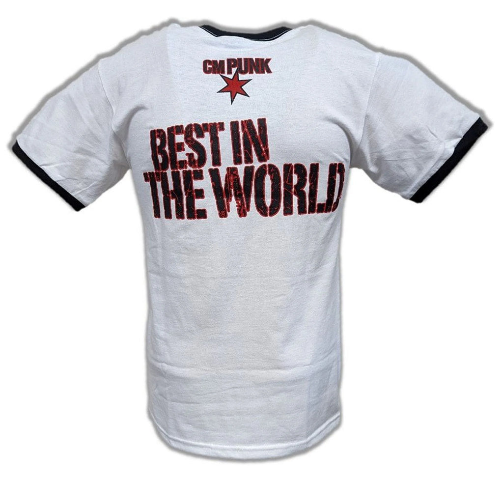 White Ringer T-shirt 4XL V841