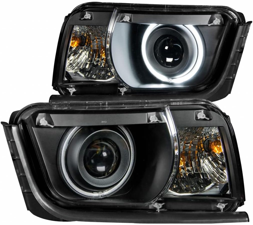 Black Projector Headlights with Halo CCFL P6064