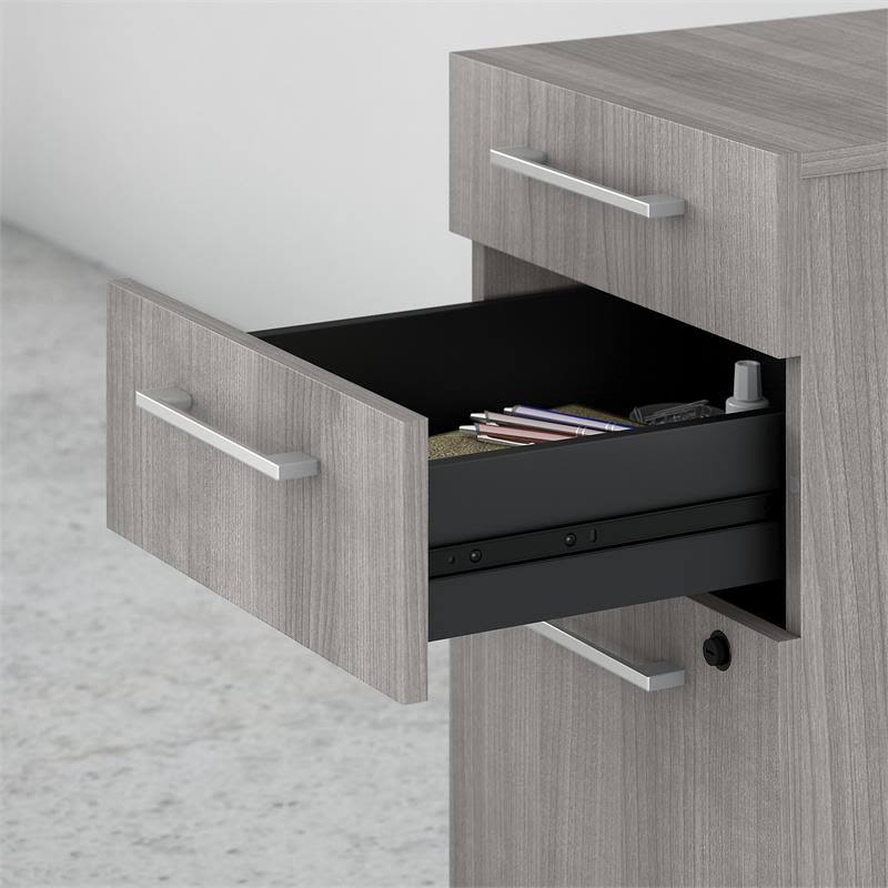 3 Drawer Mobile File Cabinet Platinum Gray Z934133