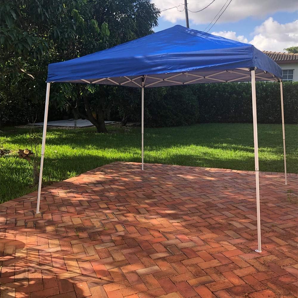 12'x12' Blue Slant Leg Sun Shade Canopy D3849