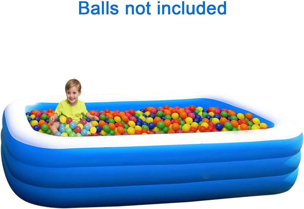 Inflatable Family Swimming Pool, 120" x 72" x 22" S637